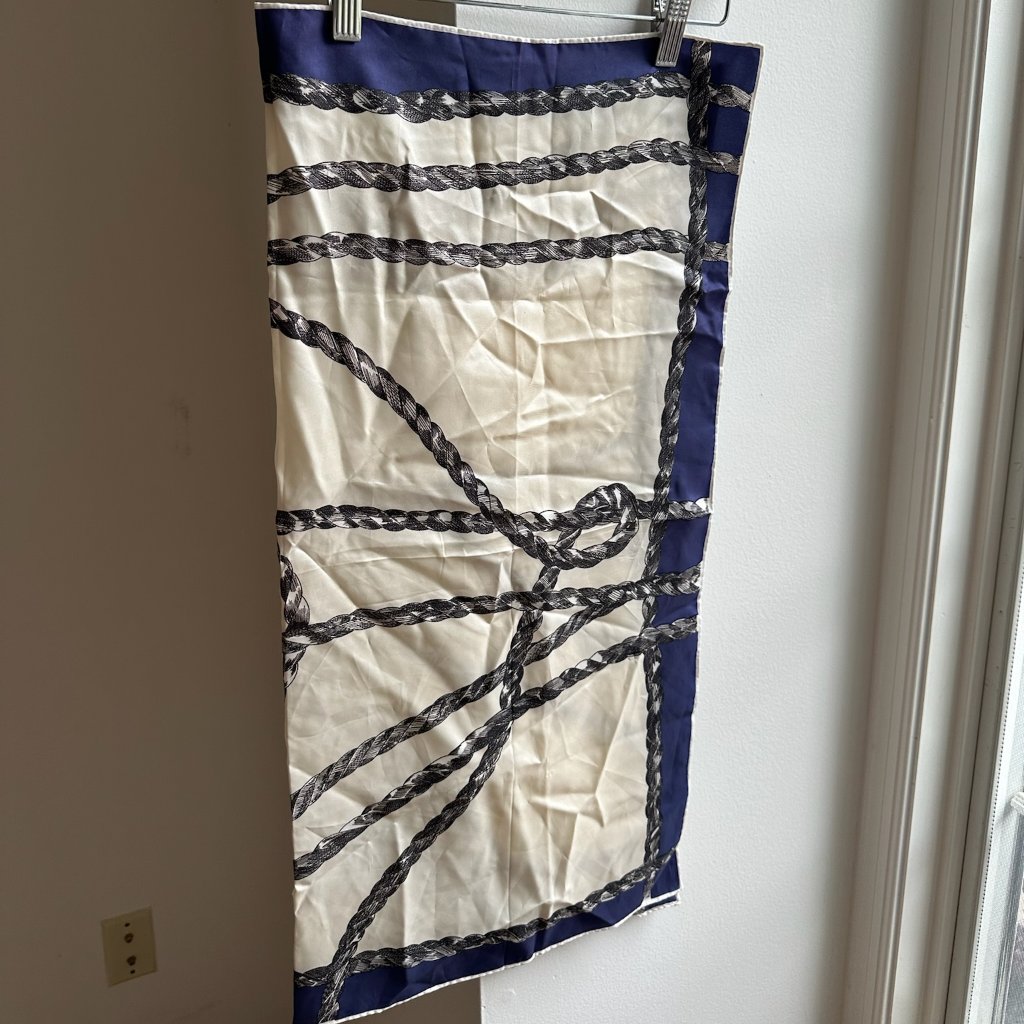 Nautical Silk Scarf